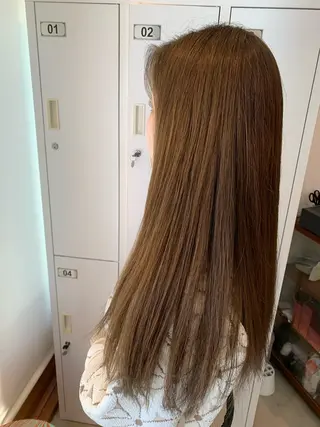 ロング カラー もとよし ももかのヘアスタイル