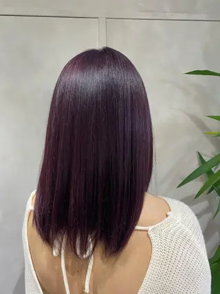 セミロング カラー M IIのヘアスタイル