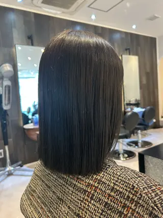 ミディアム カラー 縮毛矯正/カット/ 韓国ヘア/蛯原🍤のヘアスタイル