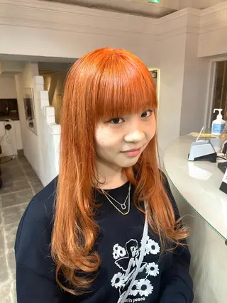 セミロング カラー ケアパーマ/ブリーチ daisukeのヘアスタイル