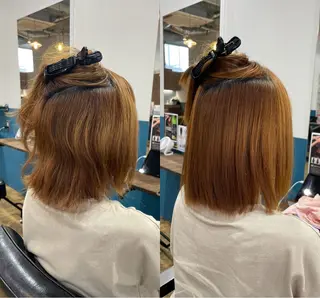 ミディアム 福島 和弥のヘアスタイル