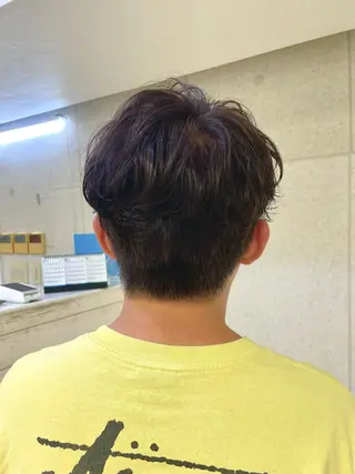 ショート パーマ メンズ 簡単スタイリングヘア 💫ﾖｺﾊｼのヘアスタイル
