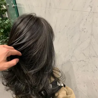 ミディアム カラー パーマ キッズ ネイル マツエク・マツパ 🟤TAP🟤 木曳野　金沢店のヘアスタイル