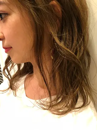 ミディアム カラー アライフ所属・牧田 真衣のヘアスタイル