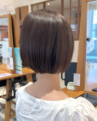 ショート カラー 【韓国　レイヤー 髪質改善✨】かずのヘアスタイル