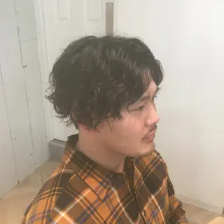 セミロング パーマ しのはら まどかのヘアスタイル