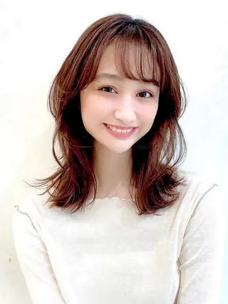 ミディアム JYUNESU  銀座所属・❕縮毛矯正モデル 募集中❕nanaのヘアスタイル
