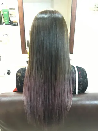 ロング カラー 櫛引 健太のヘアスタイル