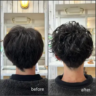 ショート メンズ kokua hair design／大西のヘアスタイル