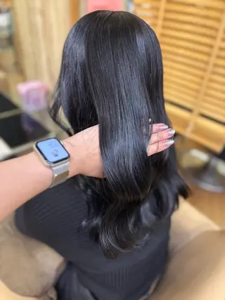 カラー 艶盛れ透明感カラー/ kanna🖤のヘアスタイル