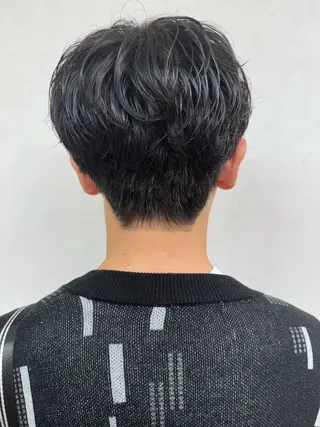 ショート パーマ メンズ パーマ/ハイトーン /吉田眞のヘアスタイル