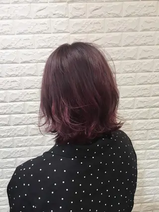 ミディアム カラー ヘアアレンジ 🌿‬ ܸAir 透明感🌱西村知佳のヘアスタイル