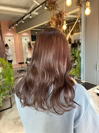 カラー 暖色/艶カラー/ エクステ/ユリヤのヘアスタイル