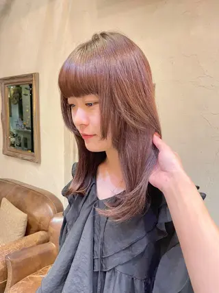 ロング カラー Luce横浜店所属・yuu 🪴 透明感 カラー/メンズパーマのヘアスタイル