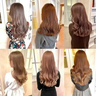 ロング カラー 韓国ハッシュカット/ 新宿/髪質改善/岡崎のヘアスタイル