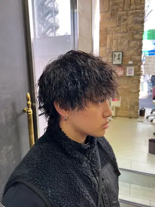 パーマ メンズ メンズカット/柏/韓 国/メンズパーマ航太のヘアスタイル