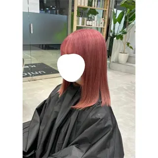 ミディアム カラー ピンクカラー🎀/ ミルクティー🍼花音のヘアスタイル