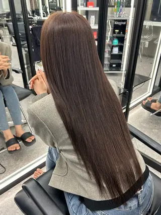 ロング カラー LANDS所属・nanaka 🤍韓国ワンホンヘアのヘアスタイル