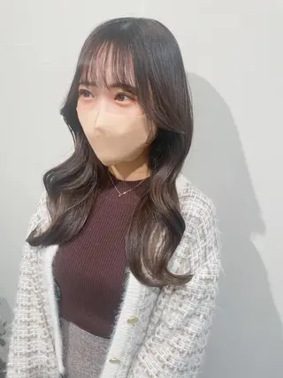 ロング カラー ムラ修正ブリーチ 山田眞之介のヘアスタイル