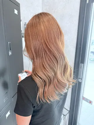 ミディアム カラー 🌺ハイトーン🌺 矢葺 なぎさ🌺🌺のヘアスタイル