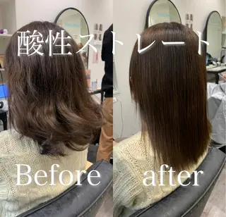 ミディアム 【酸性ストレート】 宮下和明のヘアスタイル