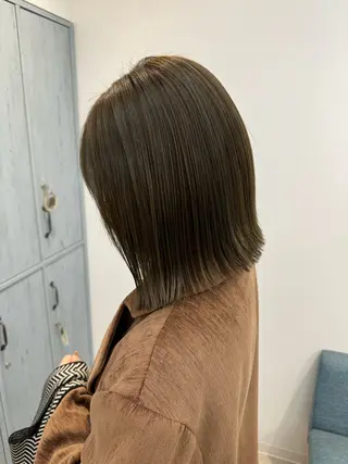 ミディアム YUME/ ブリーチ／ハイライトのヘアスタイル