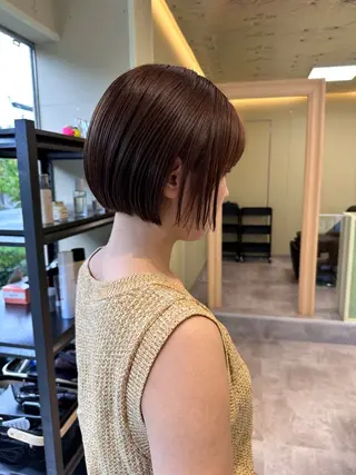 ショート ボブ/ぱつっとボブ/ 谷口 海星のヘアスタイル