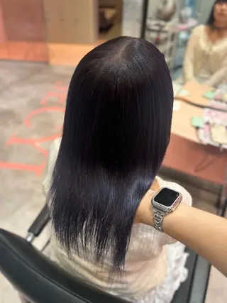 ミディアム カラー 上品うるツヤ韓国ヘア 🤍Hanaのヘアスタイル