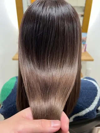 ロング 髪質改善/マツパ 垢抜け透明カラー衣笠のヘアスタイル