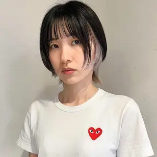 ショート カラー irwi/イルウィ所属・miku🎀門前仲町 ブリーチ・レイヤーのヘアスタイル