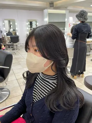 ロング 韓国レイヤー×モテ髪 /MITSUKI🤍のヘアスタイル