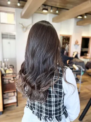 ロング カラー 堀 望美のヘアスタイル