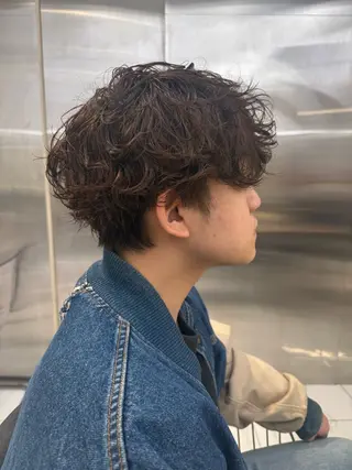 メンズ ⭐️曲がる縮毛矯正 /パーマ本田有里⭐️のヘアスタイル