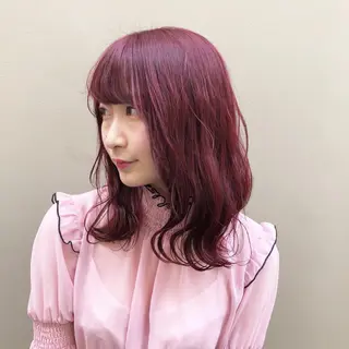 セミロング カラー 堀江/心斎橋/西大橋 四ツ橋【Vers】のヘアスタイル