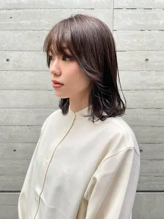 ミディアム カラー ツヤ美髪💐 髪質改善/高山愛来のヘアスタイル
