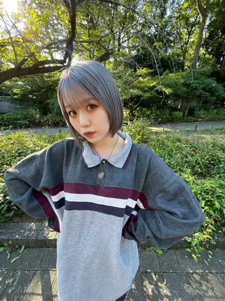 ショート カラー LATTE  渋谷所属・♡レイヤーカット れお♡のヘアスタイル