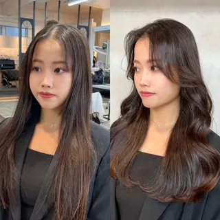 ロング 韓国ヘア🤍🇰🇷 ‪🫶🏻吉満のヘアスタイル