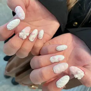 ロング m kaori𓃟のネイルデザイン