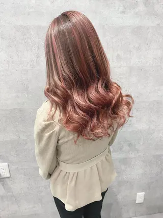 ロング カラー Via officialのヘアスタイル