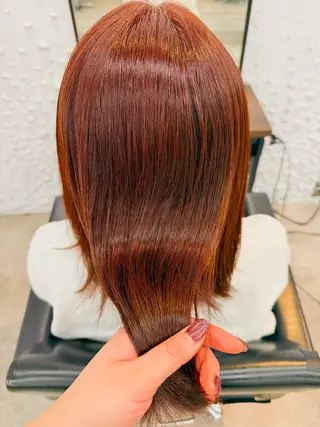 ミディアム カラー 💕暖色カラー/艶髪 /Anzu💕のヘアスタイル