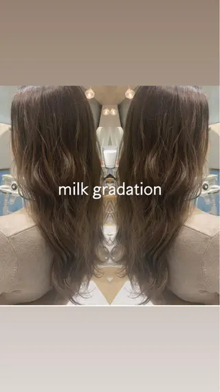 ロング カラー パーマ ヘアアレンジ 韓国ヘア/髪質改善 /Harunaのヘアスタイル