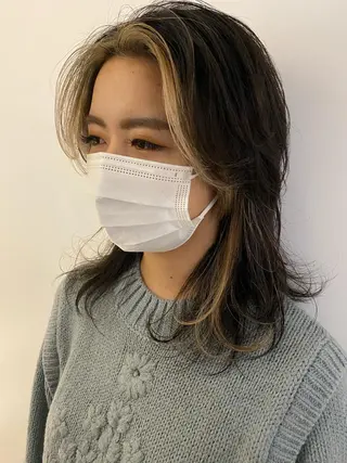 ミディアム 韓国ヘア／艶カラー minamiのヘアスタイル