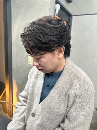 ショート パーマ AiM エイム　韓国レイヤーのヘアスタイル