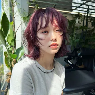 ミディアム ハッシュカット カシマハヤトのヘアスタイル