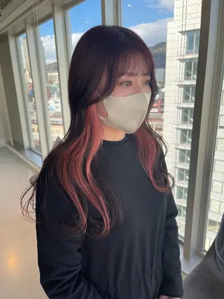 ロング カラー 店長　MANAMI ／ブリーチ／骨格ボブのヘアスタイル