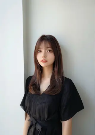 セミロング ハイライトカラー /YUIのヘアスタイル