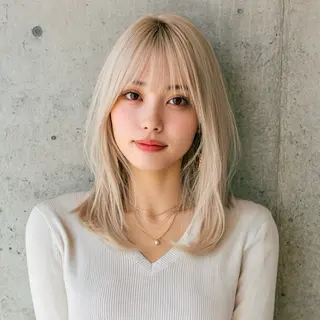 セミロング カラー 池袋/カラー特化🎨 ロング料金なし🩵のヘアスタイル