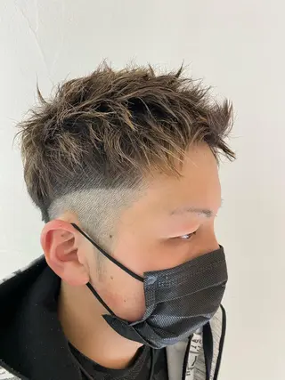 ショート カラー メンズ 柳澤 和也のヘアスタイル