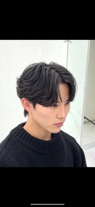 パーマ メンズ 中平 歩のヘアスタイル