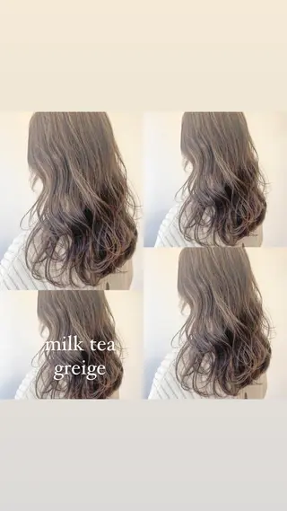 ロング カラー パーマ ヘアアレンジ メンズ RIYA❤︎ Aujuaソムリエのヘアスタイル